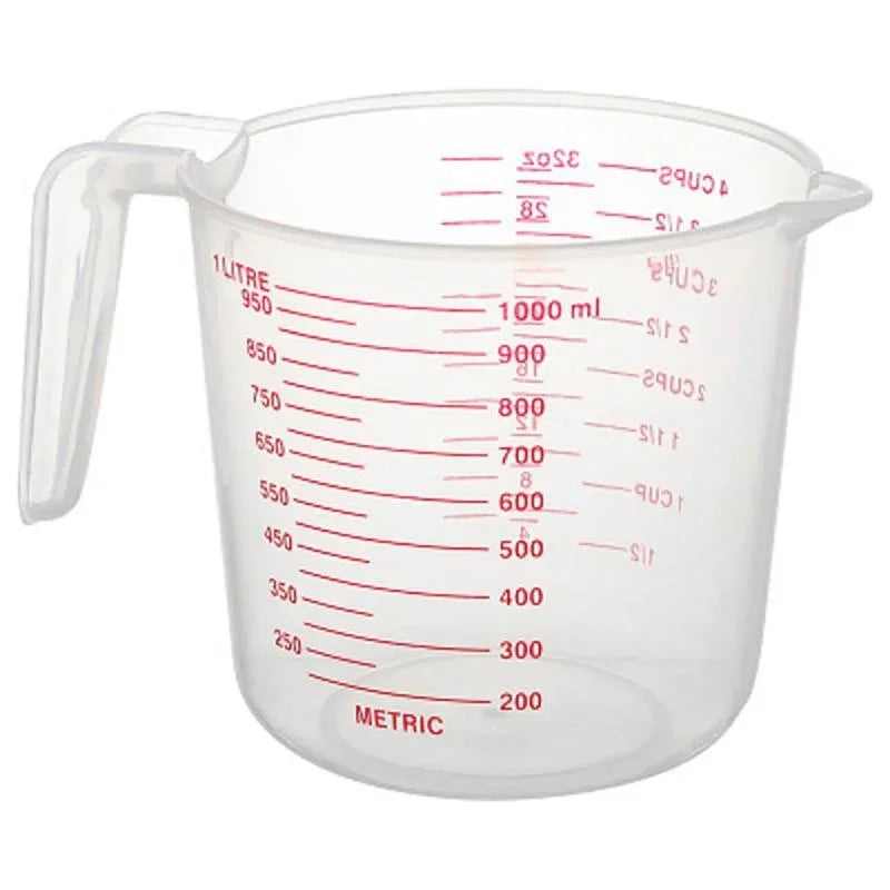 3pcs Baking Liquid Measuring Cups PVC Scale Cup Plastic Measuring Volume Beaker Kitchen Baking Tools 250/500/1000ml