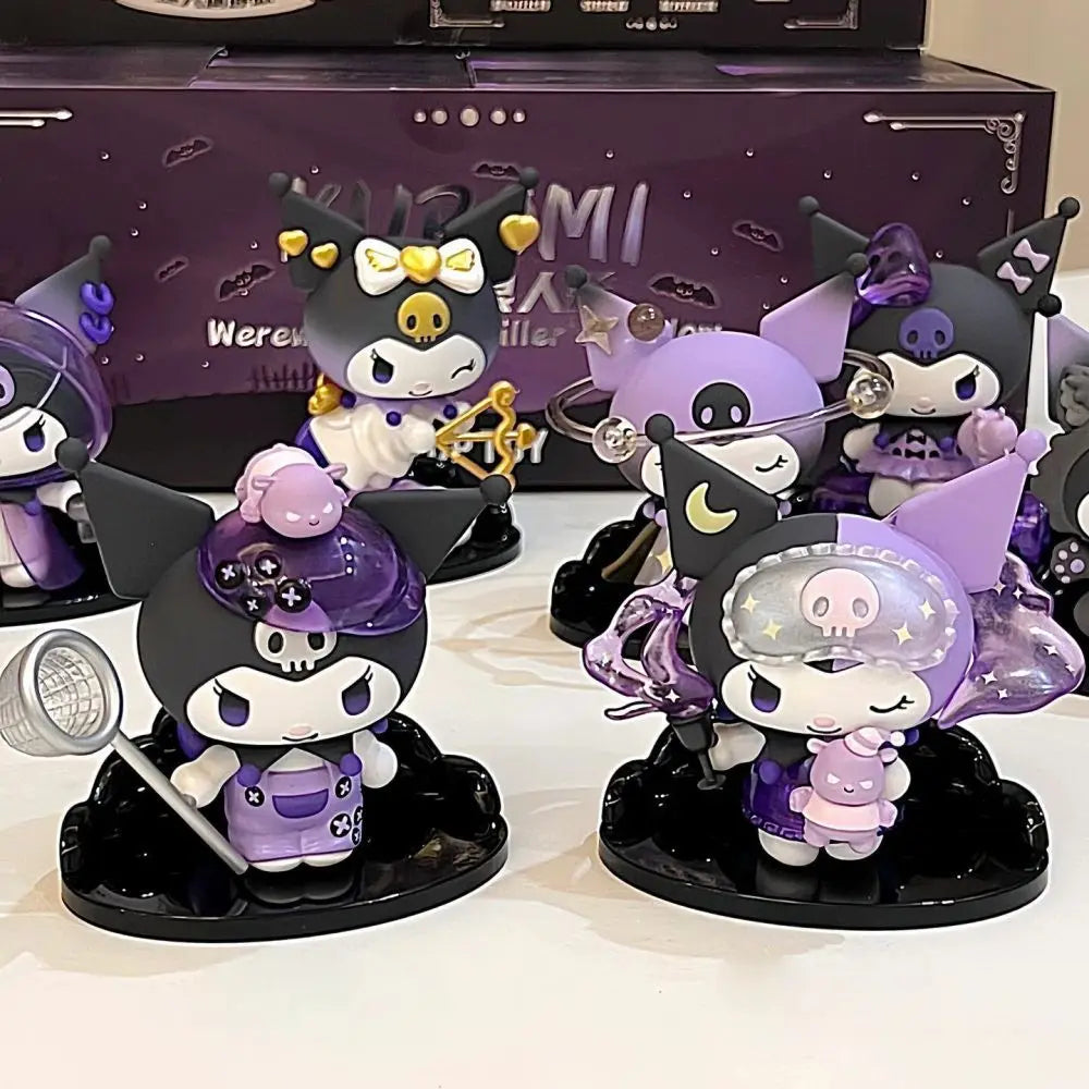 Sanrio Kuromi Blind Box Werewolf kill Series Action Figure Dolls Anime Figures Surprise Bag Cute Model Fans Collection Toy