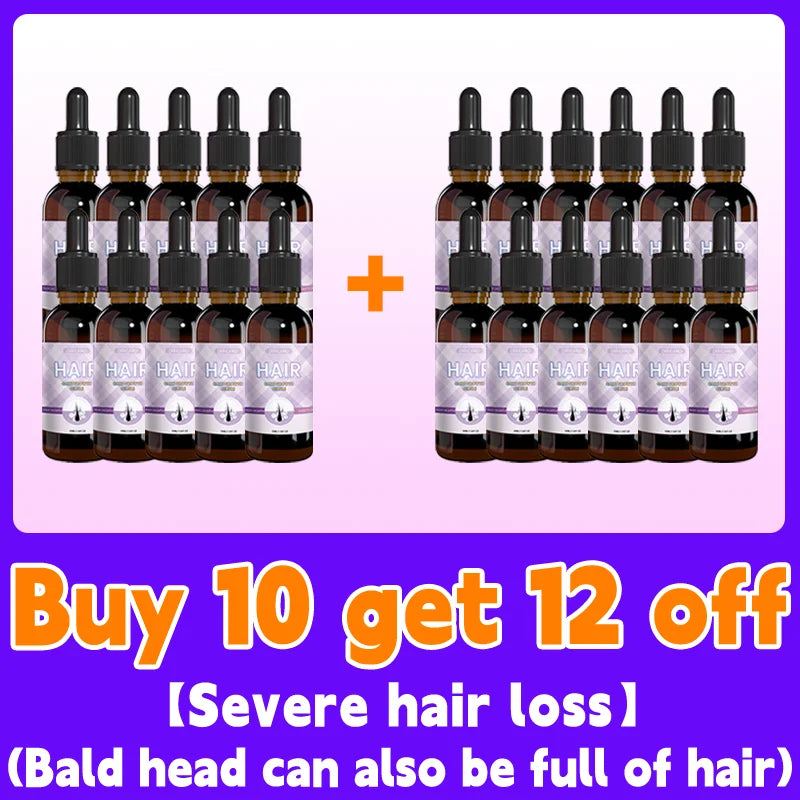Hair growth essential oil. Effectively repairs baldness and hair loss symptoms, suitable for both men and women