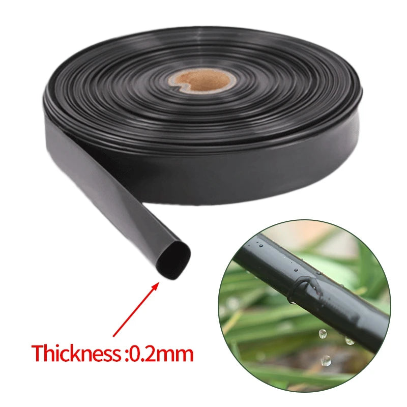 50/100M 16mm 1-Hole Micro Irrigation Drip Tape Agriculture Greenhouse Farm Flower Pots Watering Pipe Plants Soaker Hose Tubes