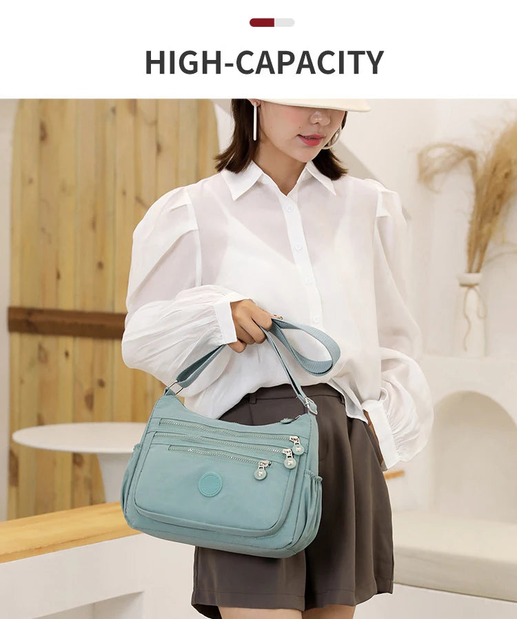 Women's Messenger large capacity Shoulder Bag Polyester Fashion Cosmetic Bag Simple and Versatile Handbag Crossbody Bag