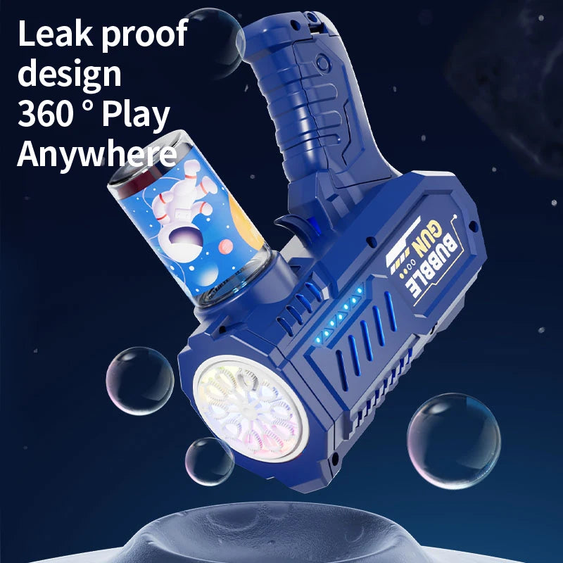 10 Hole Space Bubble Machine Outdoor New Product Children's New Product Hot Stage (Excluding Bubble Liquid and Battery)