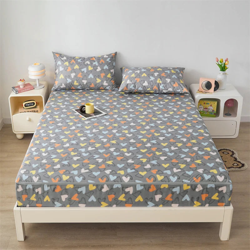 Waterproof Mattress Cover Six-Sided All Inclusive With Zipper Removable Bedspreads Breathable Mattress Protector Pad