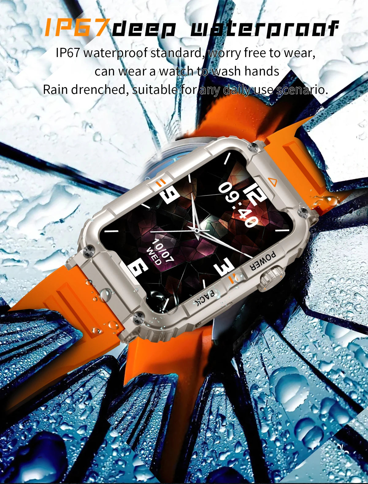 EIGIIS New Military Smart Watch 100+ Sports Modes Health Monitor Bluetooth Call IP67 Waterproof Men Women For IOS Android KR88