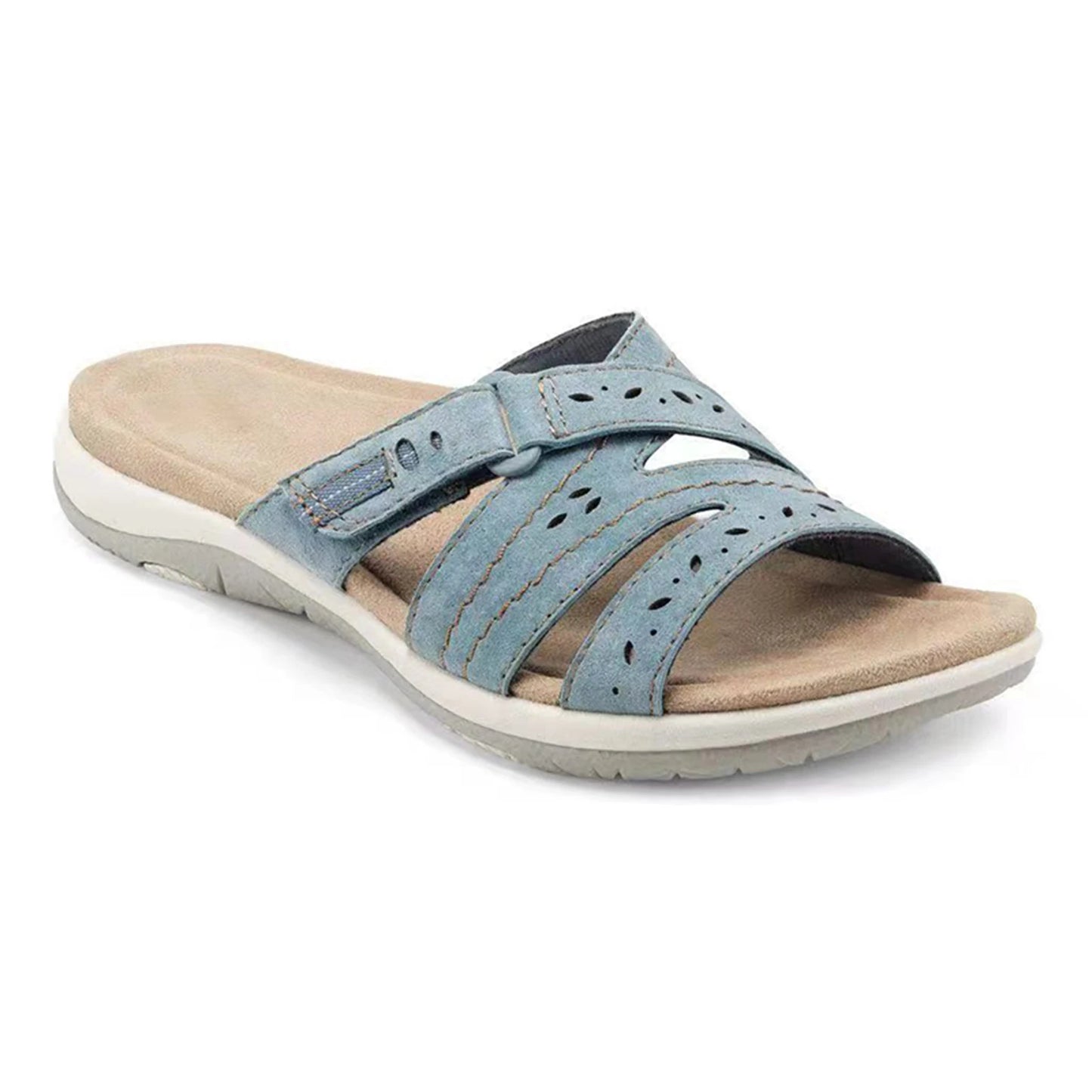 Woman Orthopedic Comfy Premium Round Toe Sandals Hollow Out Hook-and-loop Design сандали ортопедические Shoes Sandalias