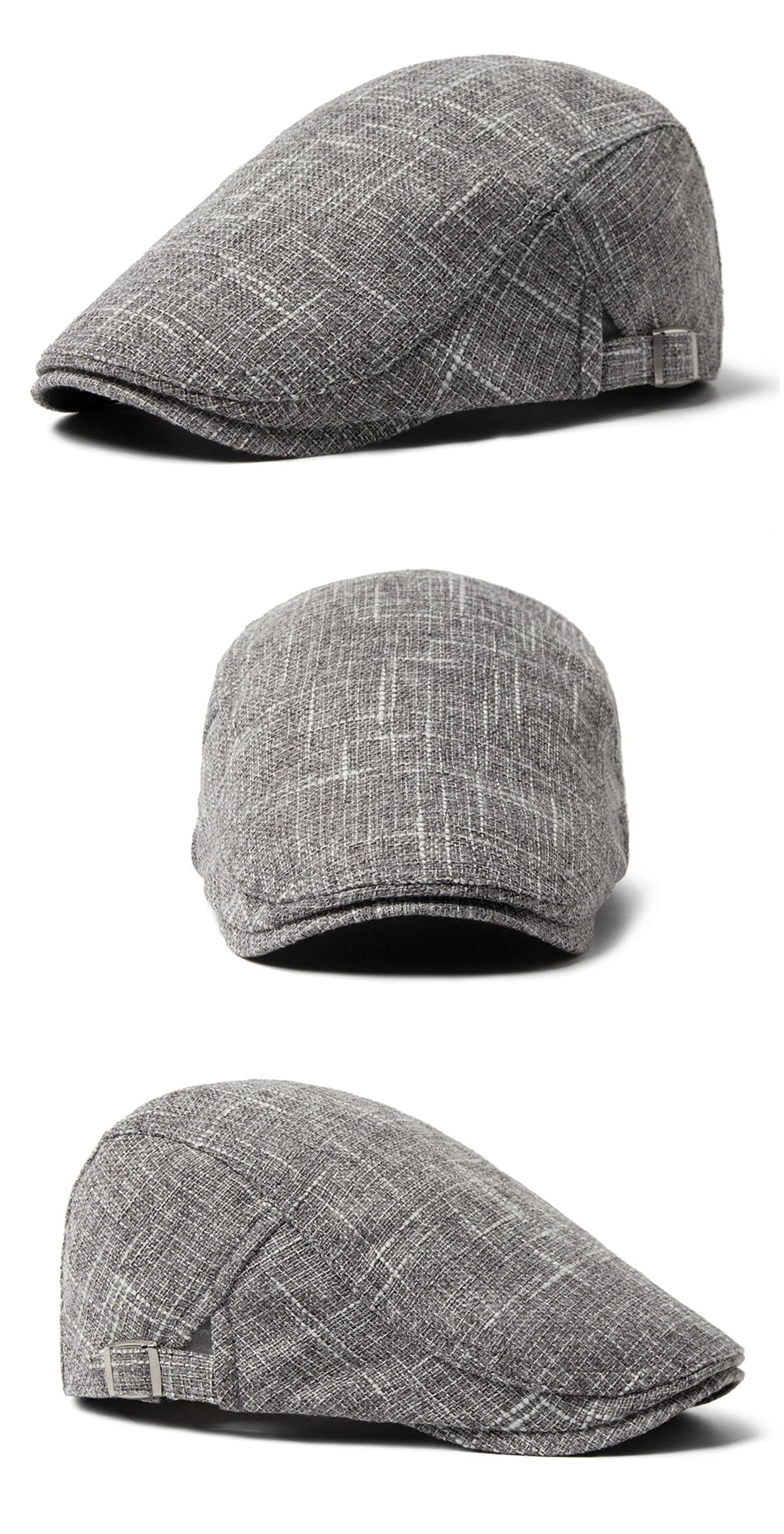 CNTANG 2024 New Men Beret Women Classic Vintage Linen Berets Summer Sun Visor Casual Duckbill Hats Newsboy Cap Unisex Adjustable