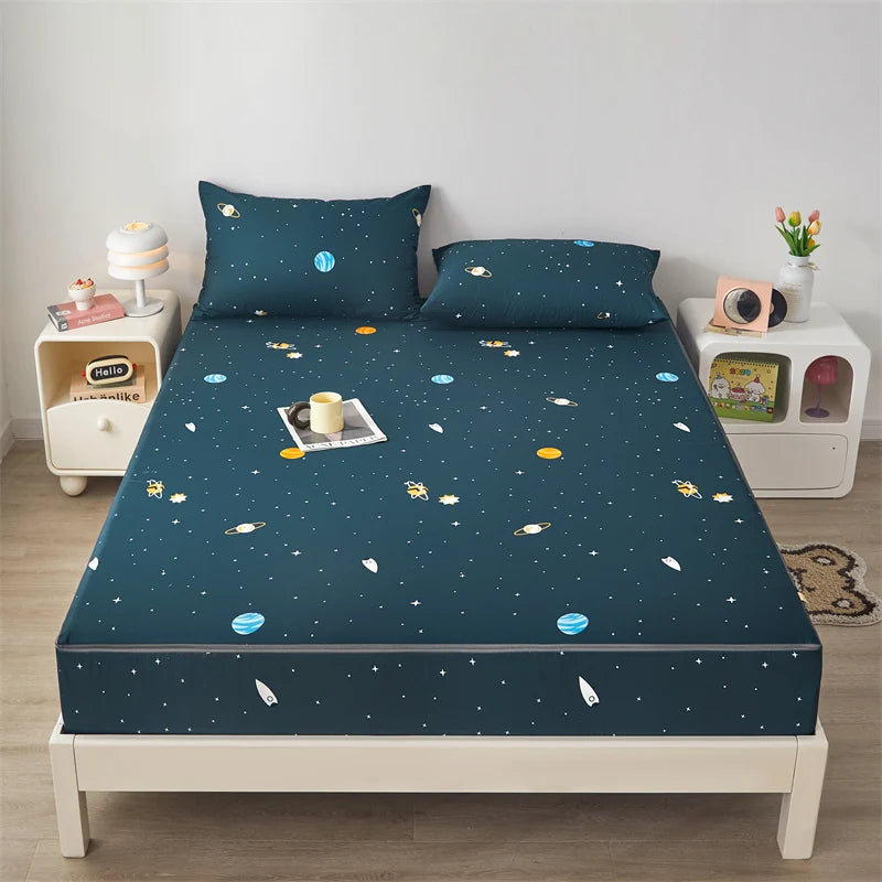 Waterproof Mattress Cover Six-Sided All Inclusive With Zipper Removable Bedspreads Breathable Mattress Protector Pad