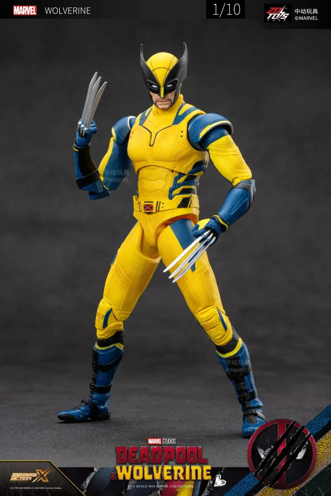 Deadpool & Wolverine Action Figure ZD Original Thor 1/10 X-Men Limited Guardians of The Galaxy Lord Cartoon Toys for Kids Gift