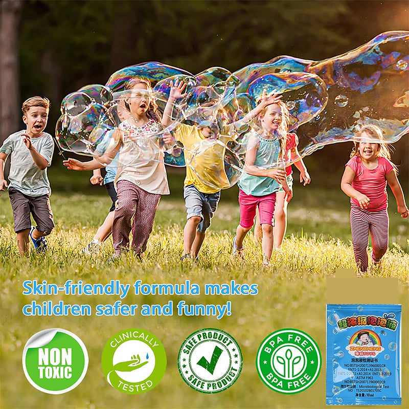 10 Pieces/Pack Concentrate Bubbles Liquid Soap Water Bubble Gun Accessories Soap Bubble Liquid Bubble Machine Toy Refills 100ml