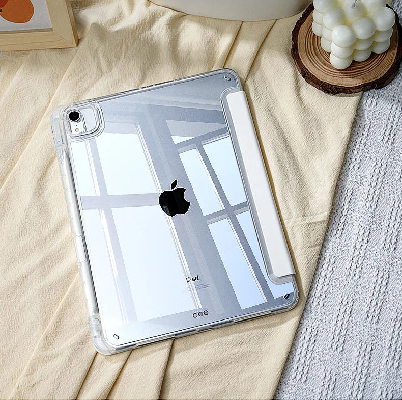 For 2024 iPad Pro 11 iPad 10th Generation iPad 10.2 7 8th 9th Cover Gen iPad Air6 4 5 10.9 13in 12.9 M2 M4 Pencil Holder Case