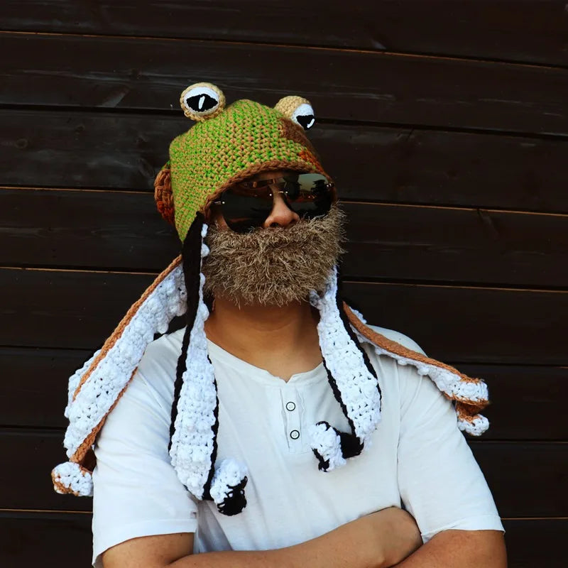 Hat Unisex Cthulhu Style Adult Party Funny Octopus Headgear Creative Holiday Gift Tricky Woolen Hat