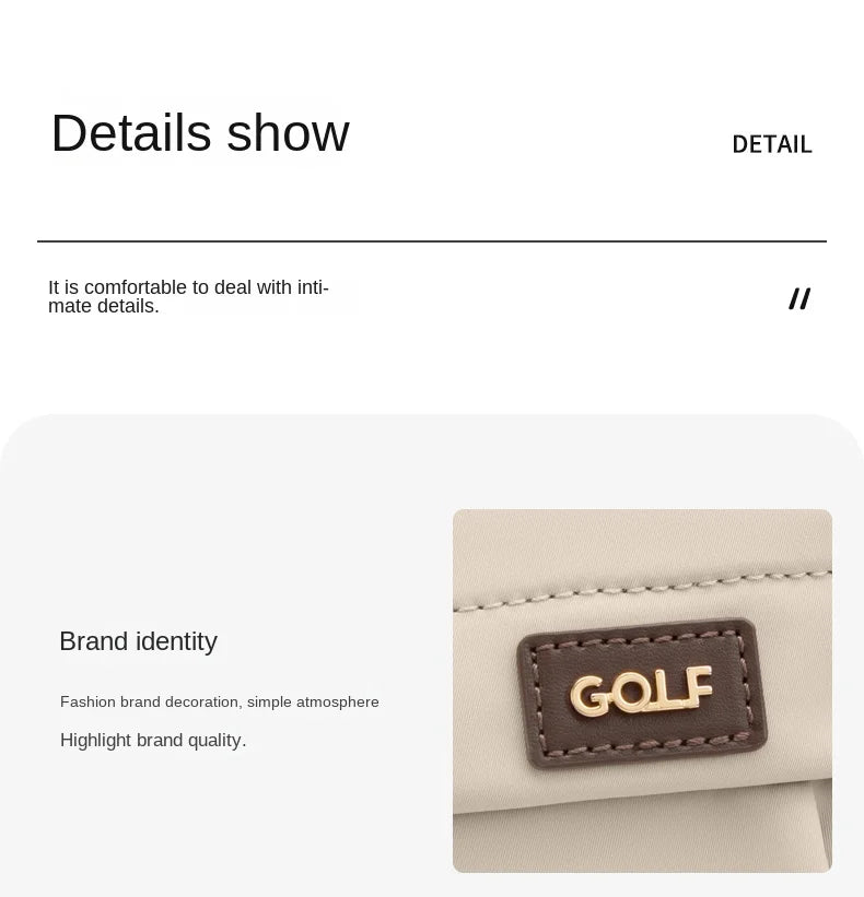 GOLF Crossbody Bag Women Nylon Womens Shoulder Bag Lady Bucket Mini Cross Body Purse Handbag New Fashion Square Bags 2024 Summer