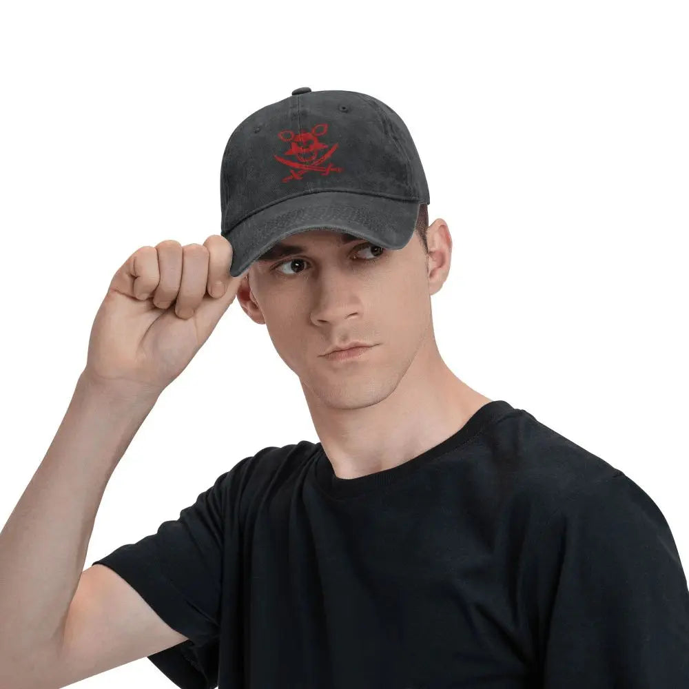 Pizza 1983 FNAF-Freddyy Five-Nights Men Women Baseball Cap Bear Gamer Halloween Distressed Cotton Hats Vintage Headwear