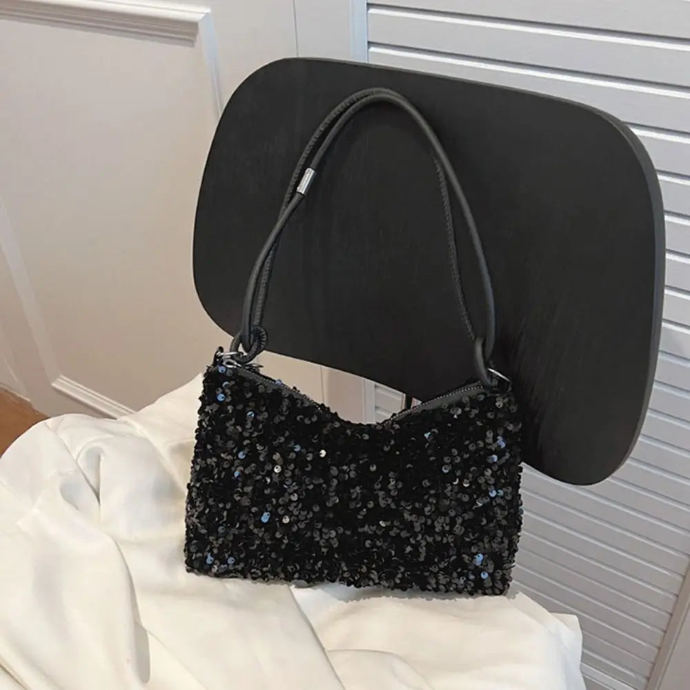 Solid Color Sequins Crossbody Bags Fashion INS Sequins Shoulder Bags Phone Purse Handbag Evening Clutch Bag Girl DIY