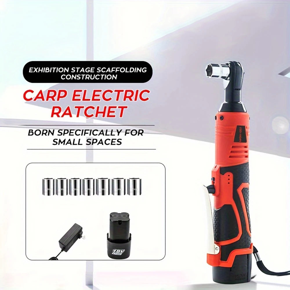27/5000 Electric ratchet wrench 90 degree straight Angle electric charging wrench lithium electric stage truss tool