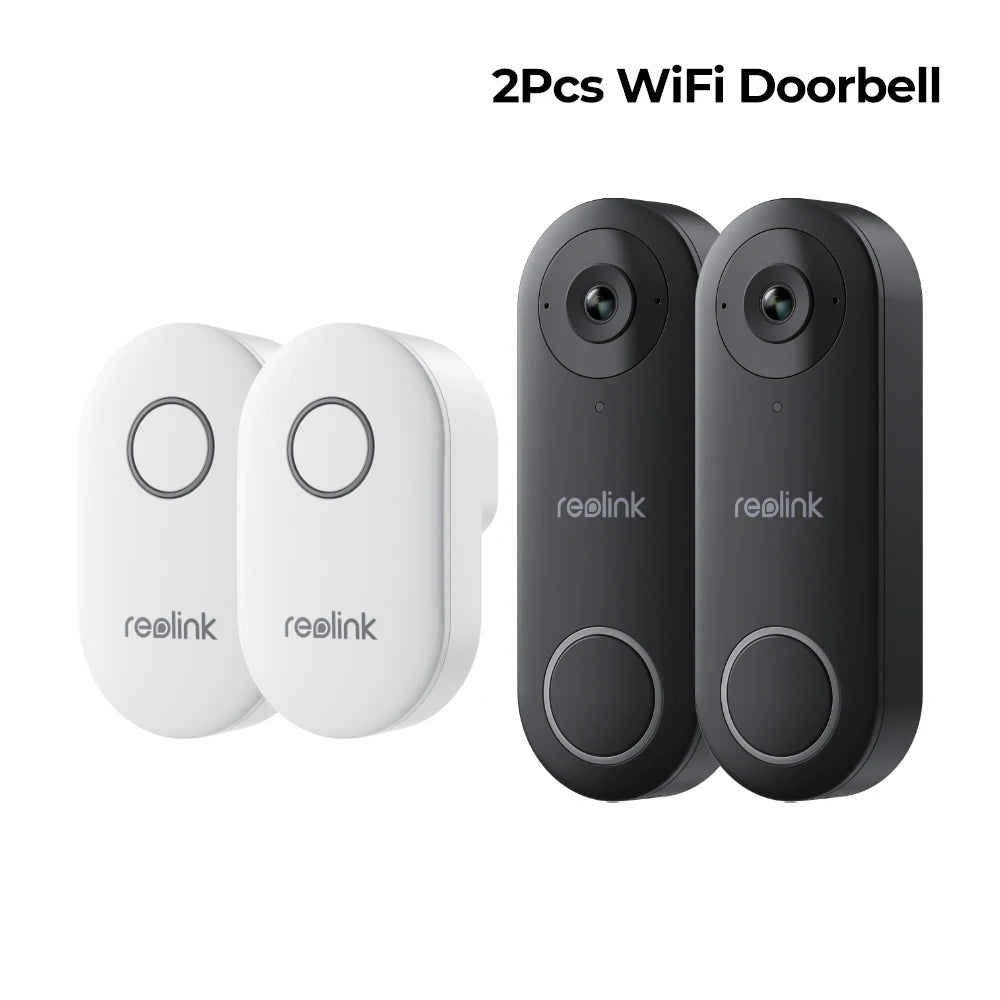 Reolink 2K+ WiFi Video Doorbell Smart Outdoor Home Video Intercom Human Detection Wired PoE Door Bell with Chime Support Alexa