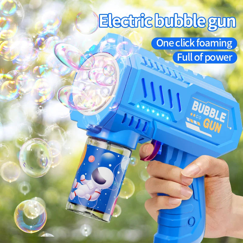 10 Hole Space Bubble Machine Outdoor New Product Children's New Product Hot Stage (Excluding Bubble Liquid and Battery)