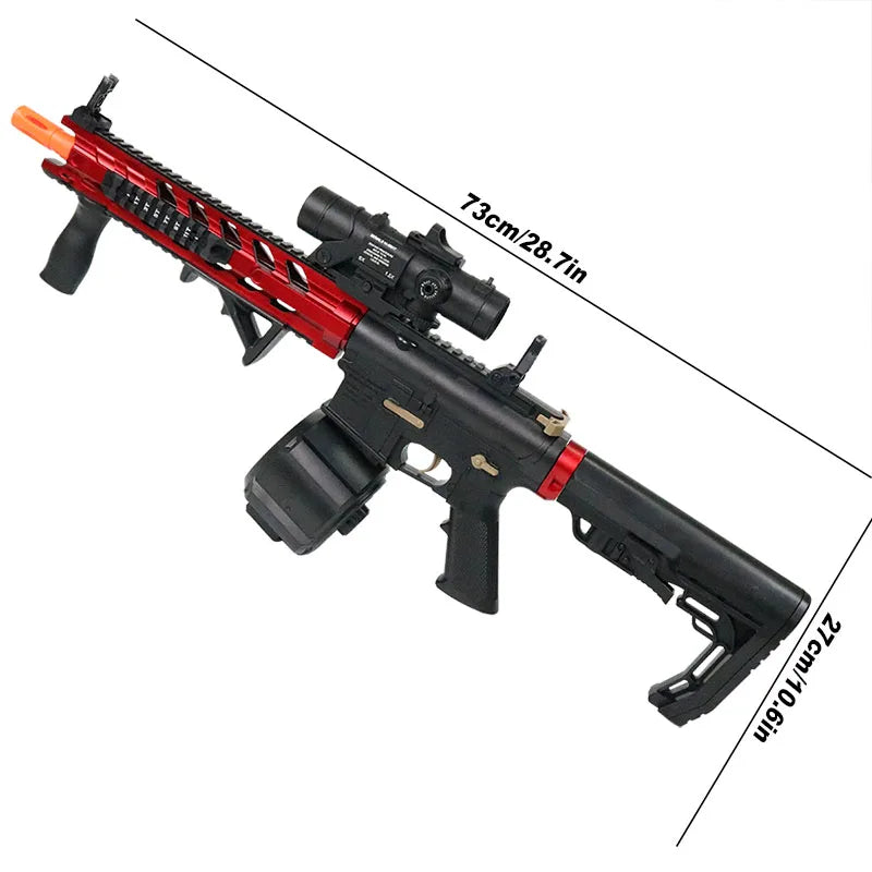 M4 Electric Gel Ball Blaster Toys, Manual/Automatic Eco-Friendly Splatter Ball Blaster, Suitable For Outdoor Shooting Games