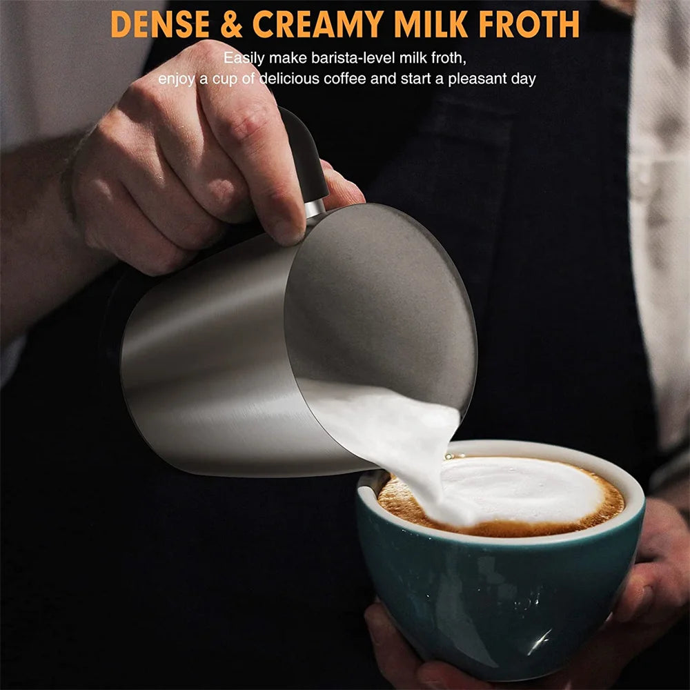 4 in 1 Multi-function Milk Frother Electric Hot and Cold for Making Latte Cappuccino Coffee Chocolate Kitchen Appliances DEVISIB