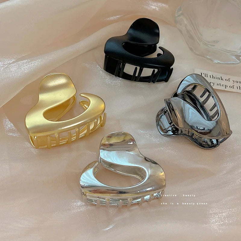 Fashion Geometric Metal Hair Claw Clips for Women Vintage Hair Clamps Crab Headband Hairpin Girls Hair Accessories Headwear