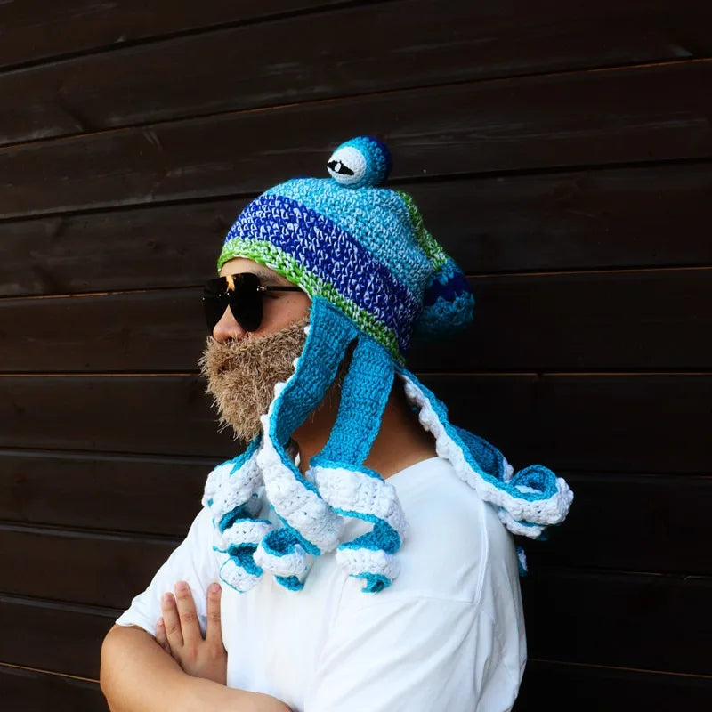 Hat Unisex Cthulhu Style Adult Party Funny Octopus Headgear Creative Holiday Gift Tricky Woolen Hat