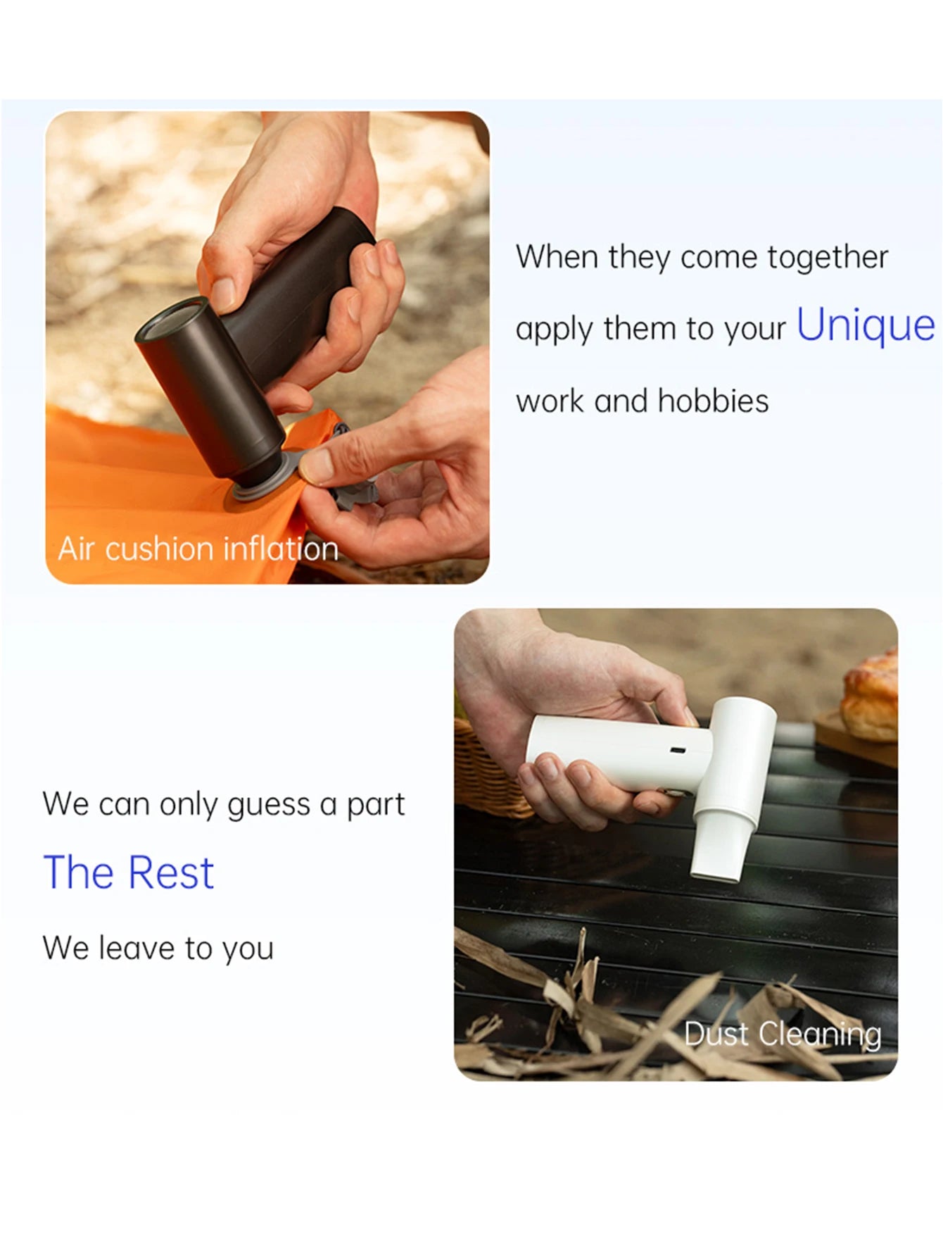 Vissko Portable Hand Fan 100 Wind Speeds Mini Bladeless Handheld Fan USB Rechargeable Personal Fans Electric Eyelash Fan