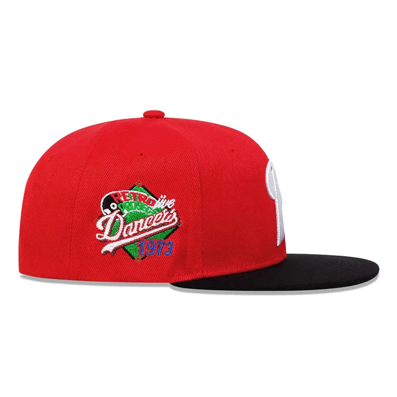 Unisex P Letter Embroidery Hip-hop Hats Outdoor Adjustable Casual Baseball Caps Sunscreen Hat