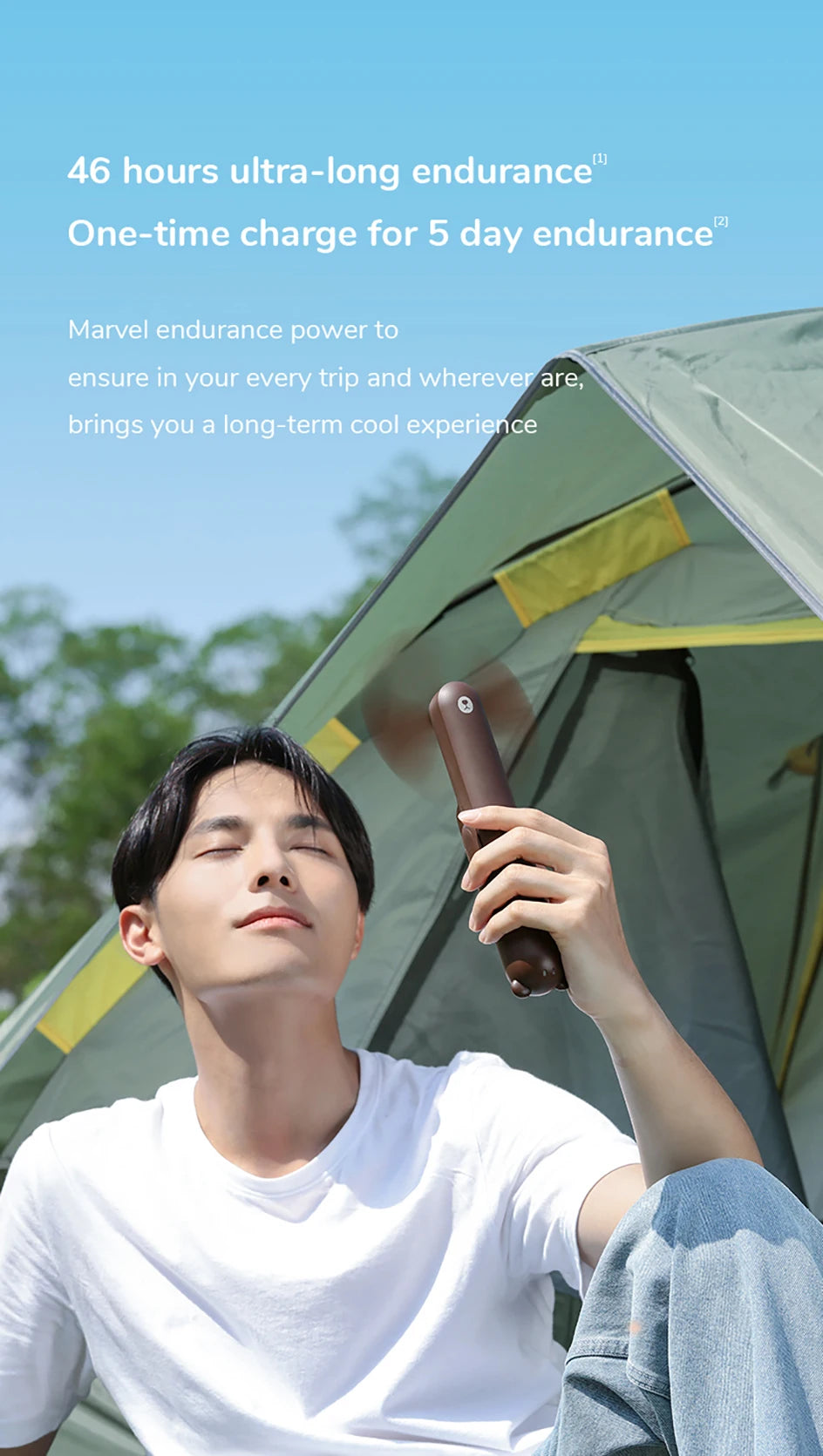 JISULIFE 3 in 1 Pocket Mini Handheld Fan,USB 4500mAh Rechargeable Portable Fan with Power Bank&Flashlight,Travel,Camping,Outdoor