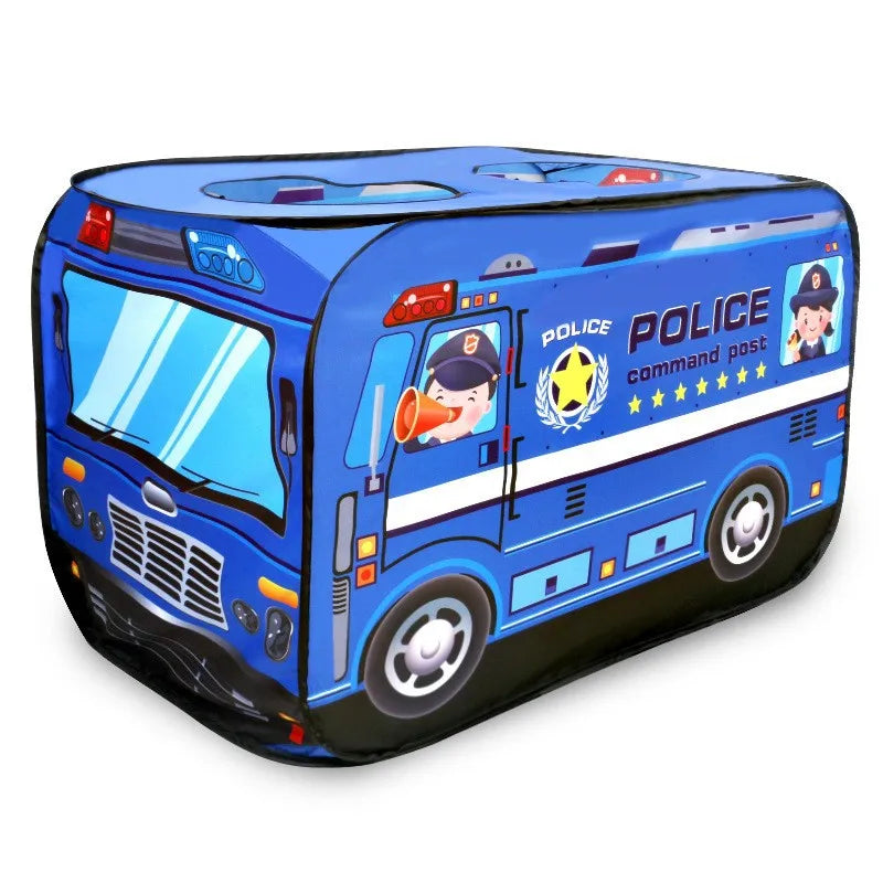 Children'S Indoor Ice Cream Car Tent Toys Playhouse Princess Boy Baby Game House Folding Ball Pool House Hamburg Car Pattern