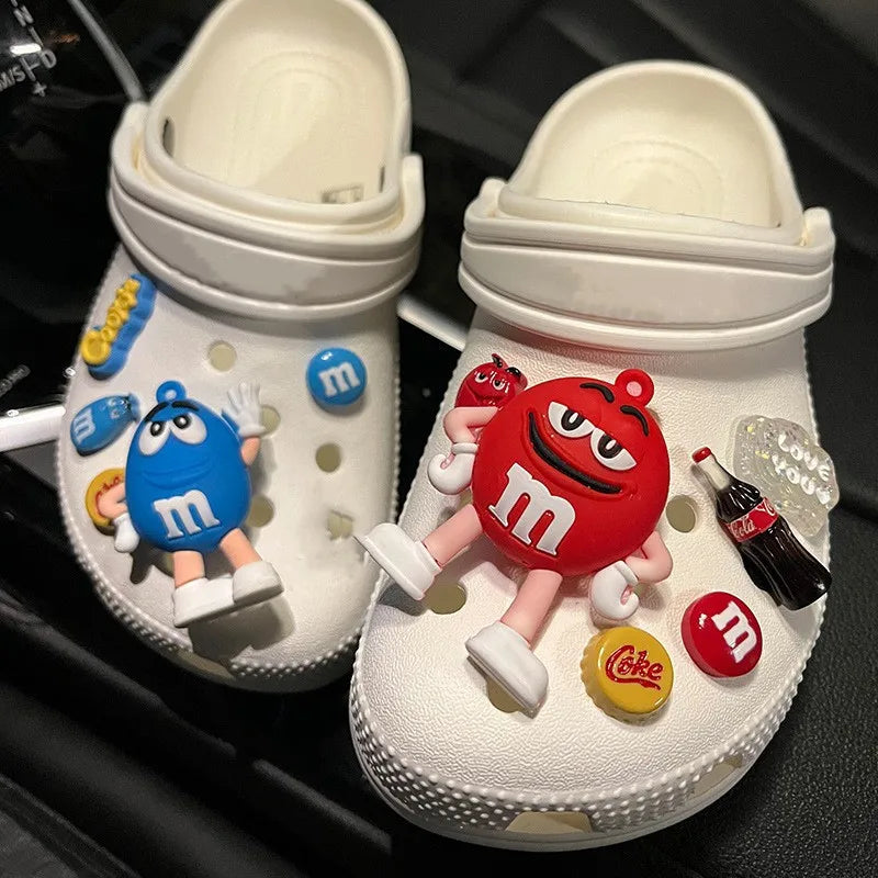 Whole Set Hot Sale DIY Hole Shoes Charms for Cute Cartoon Handmade Charms Designer Quality Garden Shoe Decoration Girl Gift