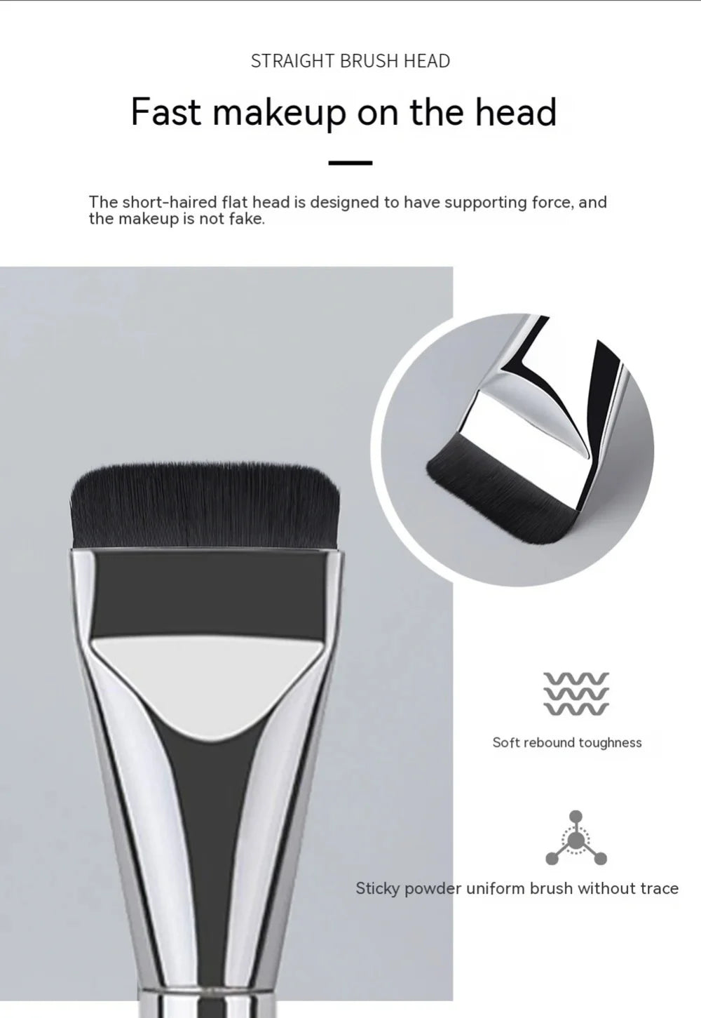 Stainless Steel Makeup Spatula Mixing Stick Foundation Brush Set Eyeshadow Cream Pigment Mixing Tool Face Contour Brush Tool