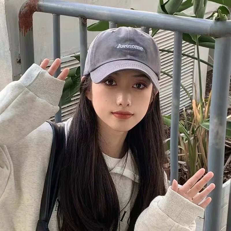 Spring Autumn Awesome Boys Girls Women Baseball Caps 2023 Dropshipping Letter Embroidered Men's Women's Cap Hip Hop Snapback Hat