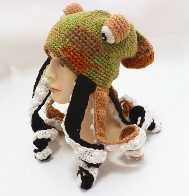 Hat Unisex Cthulhu Style Adult Party Funny Octopus Headgear Creative Holiday Gift Tricky Woolen Hat