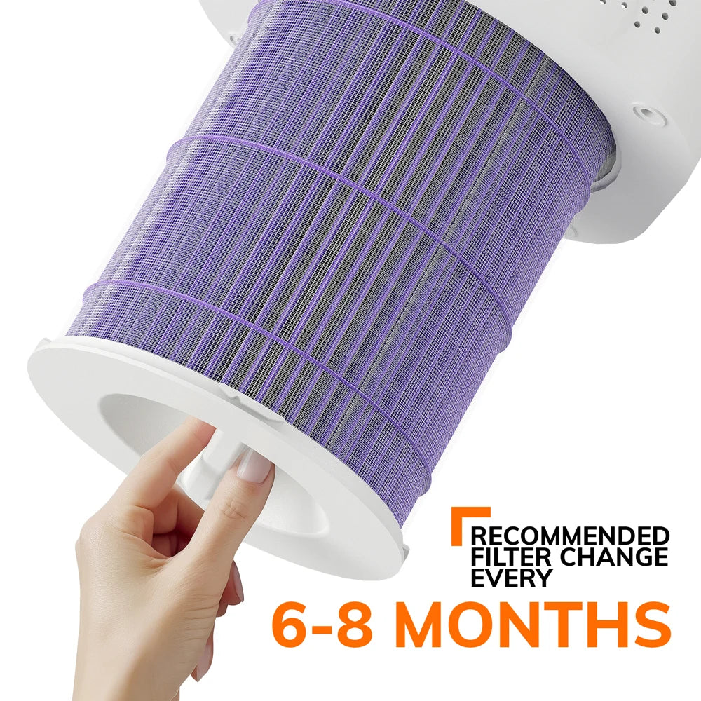 Air Purifier with Humidifier Combo for Home Allergies and Pets Hair, Smokers in Bedroom, H13 True HEPA Filter,2-in-1