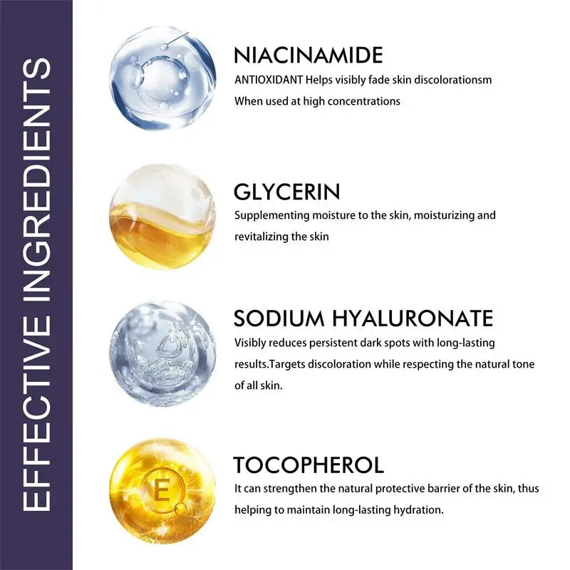 Powerful Dark Spots Remover Whitening Serum Face Freckle Melanin Correcting Anti Pigmentation Brighten Skin Beauty Care Products
