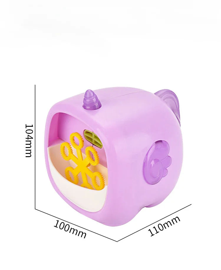 Funny Bubble Machin Cartoon Dinosaur Frog Animal Magic Soap Water Bubble Blower Handheld Christmas Gifts for Kids Boys Girls