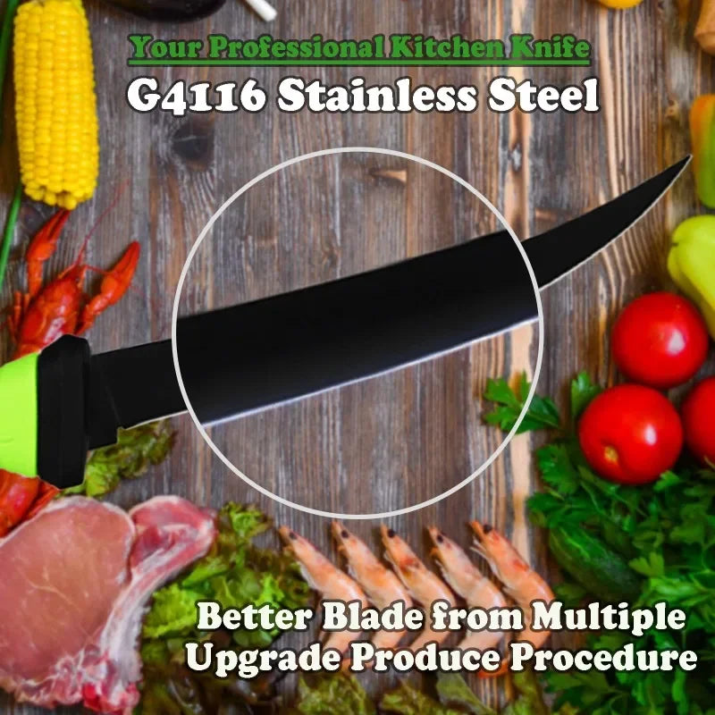 Stainless Steel Fillet Boning Knife for Fish Multi-Purpose Meat Cleaver Butcher Knife Fruit Cutter Fishes Slicing Kitchen Knives