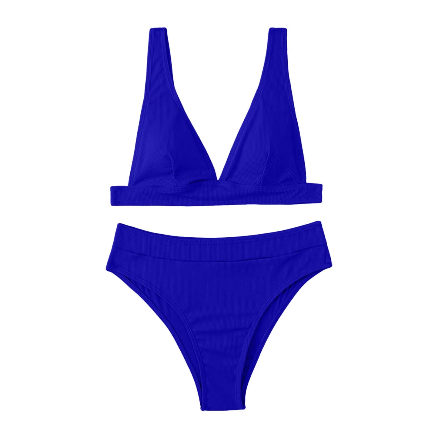 Women Swimwear Bikinis Soild Color Chest Paded Crop Tops And Shorts Brazilian Beach Wear 2 Piece Swimsuits For Women Biquini
