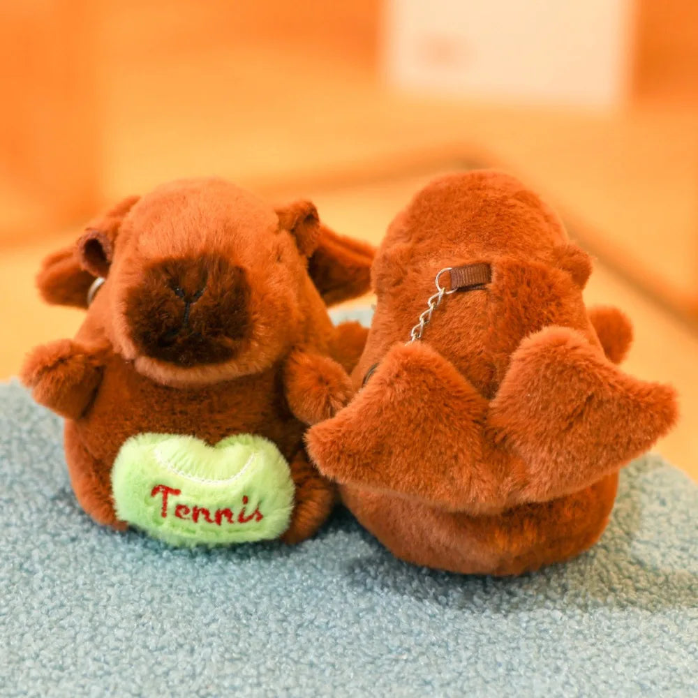 Soft Capybara Plush Toy with Wings Small Size Simulation Doll Stuffed Animals Hoodie Anime Fluffty Toy for Child Gift
