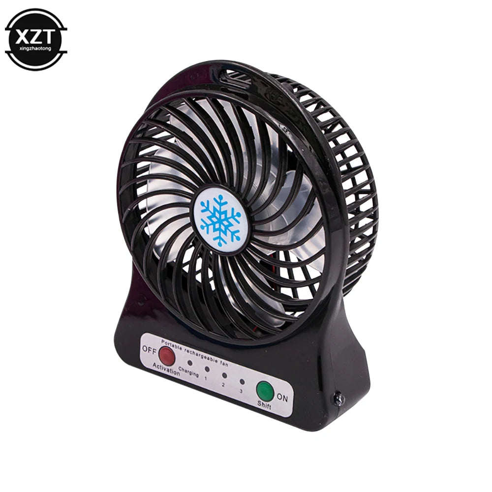 USB Mini Fan Handheld Fan Desktop Fan Portable USB Charging Fan Office Travel Dormitory Multi-color Options