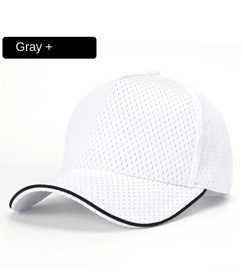 Big Head Large Size Quick Dry Running Hats High Crown Plain Mesh Baseball Cap Men and Women Breathable Golf Hat Sports Hats