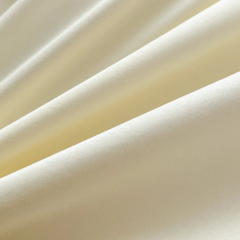 2-side Solid Color Brush Fabric Bed Set 4 Pieces Duvet Cover Pillowcase Bedding Set Bed Sheet Quilt Cover Single Queen King Size