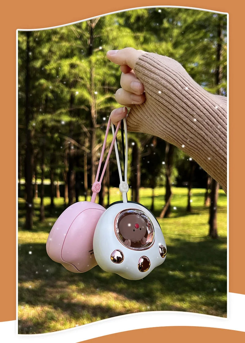 Xiaomi Hand Warmer Cute Cat Paw Rechargeable Built-in Battery For Students Adult Winer Fast Usb Heater For Camping Office School