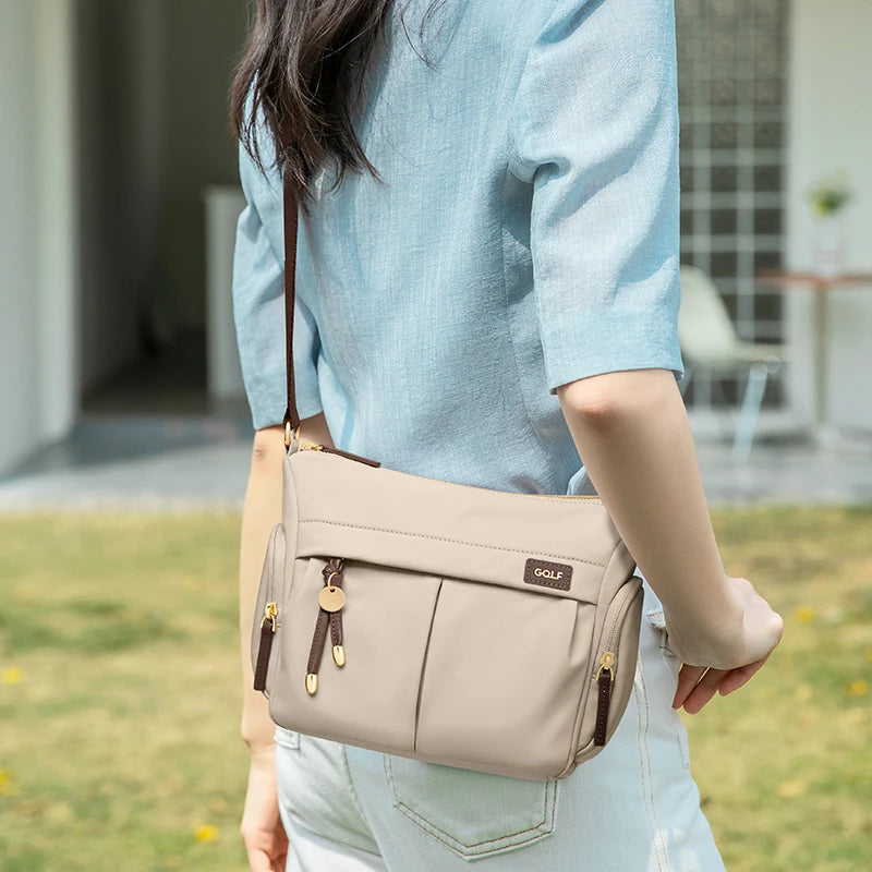 GOLF Crossbody Bag Women Nylon Womens Shoulder Bag Lady Bucket Mini Cross Body Purse Handbag New Fashion Square Bags 2024 Summer