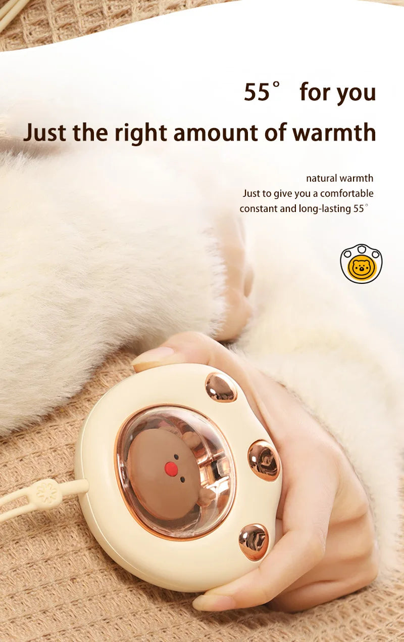 Xiaomi Hand Warmer Cute Cat Paw Rechargeable Built-in Battery For Students Adult Winer Fast Usb Heater For Camping Office School