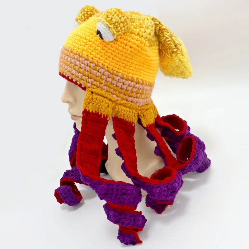 Hat Unisex Cthulhu Style Adult Party Funny Octopus Headgear Creative Holiday Gift Tricky Woolen Hat
