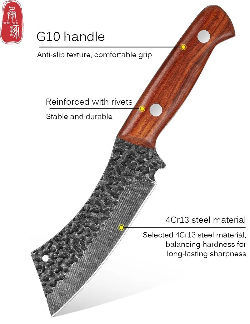 Handmade Forged Boning Knife Kitchen Butcher Knife BBQ Cooking Chef Knives Household Fruit Utility Knife Kitchen Accessories
