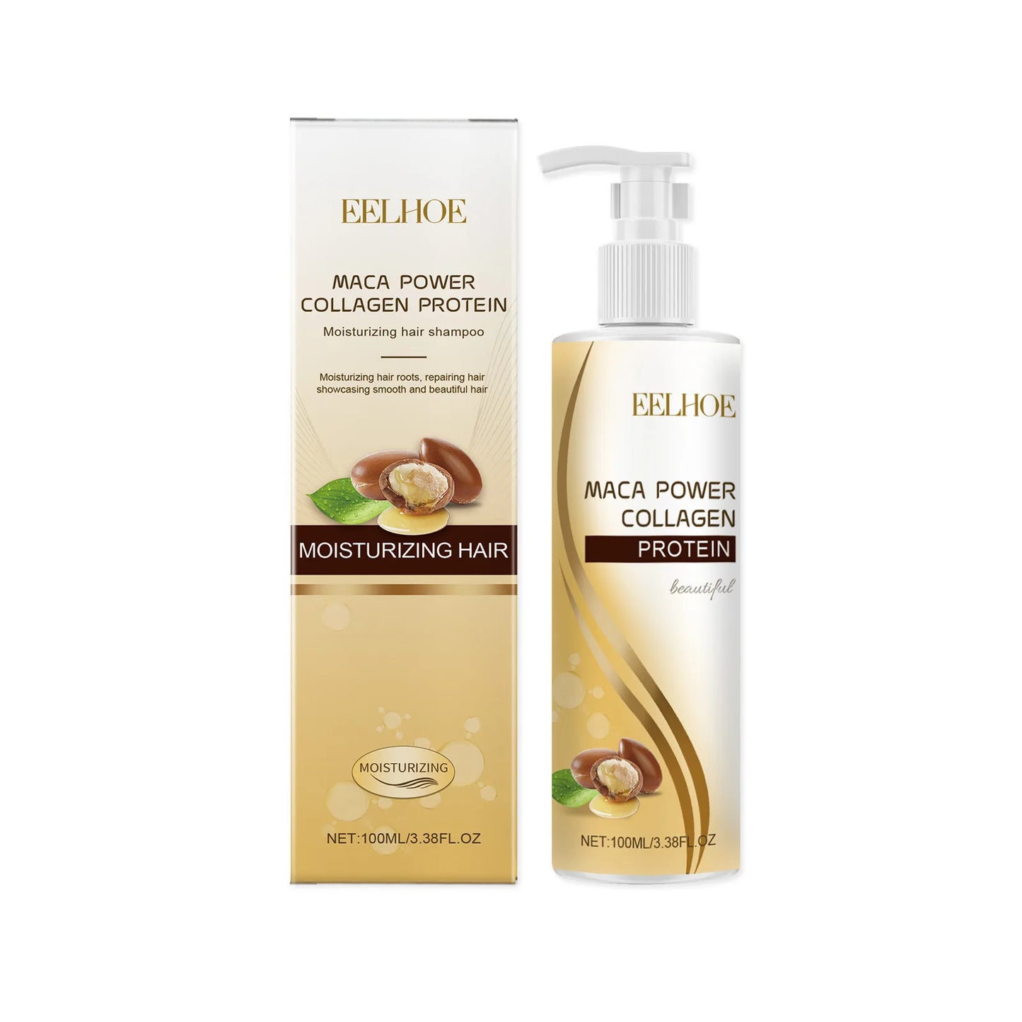 EELHOE Collagen for Hair Cleaning Sets of Hair Care Products Smooth Strengthen Hair Loss Prevention Repair Keratin Essential Oil