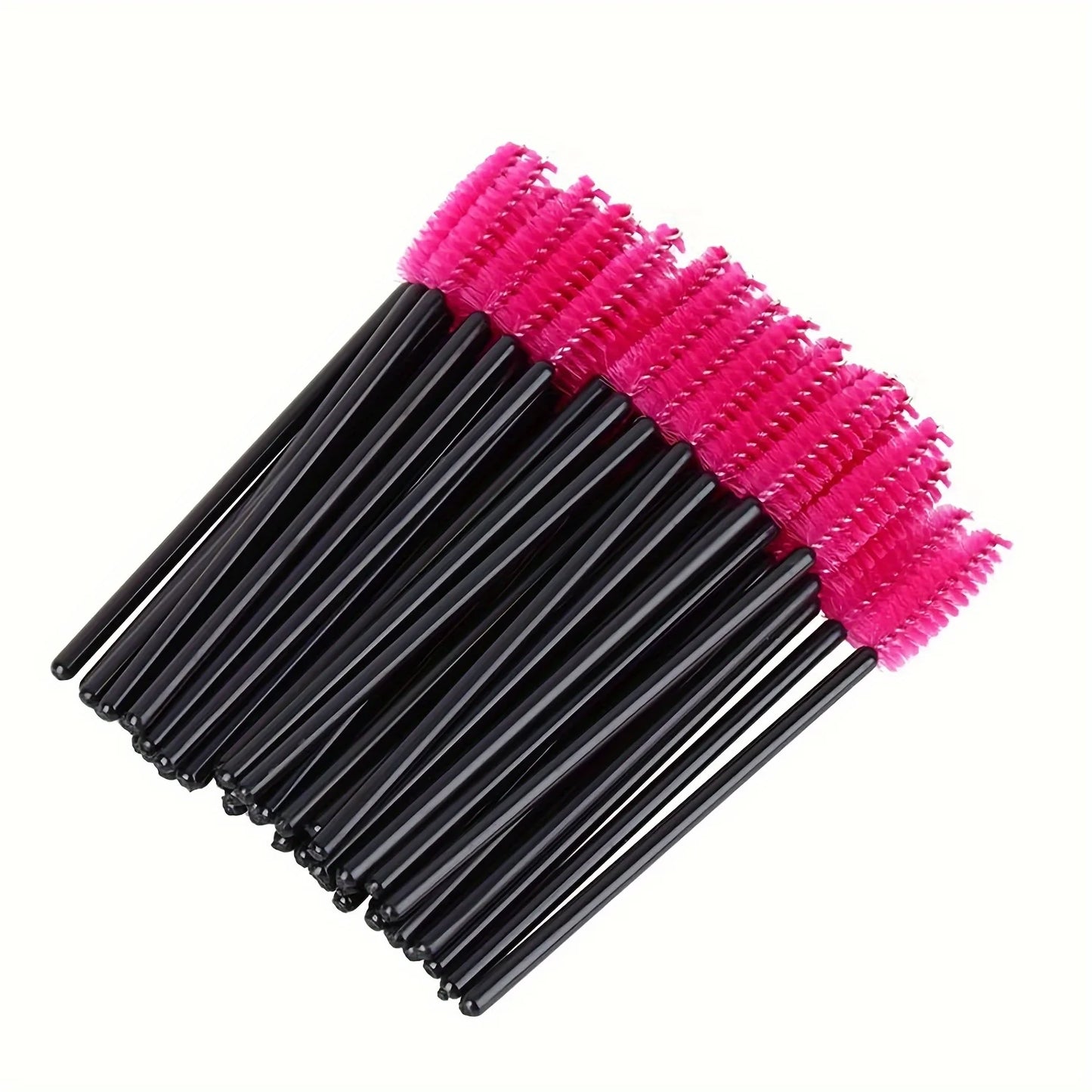 50pcs Disposable Eyelash Brushes Eyelashes Extension Tools Eyebrow Brush Mascara Wands Applicator Spoolers Makeup Tools
