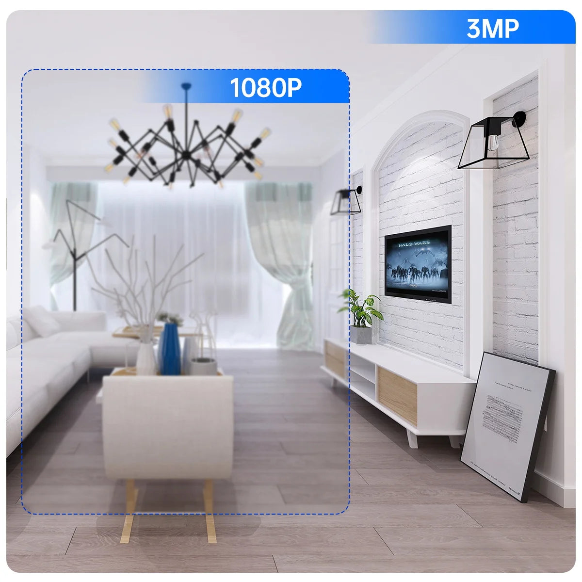 JOOAN 3MP IP Camera 2.4G Wifi E27 Bulb Surveillance Camera Smart Home AI Tracking Security Baby Monitor Wireless CCTV Camera